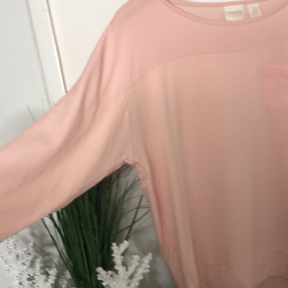 CHICO’S Collection Pink Stretch Knit Blouse Top - Picture 5 of 10